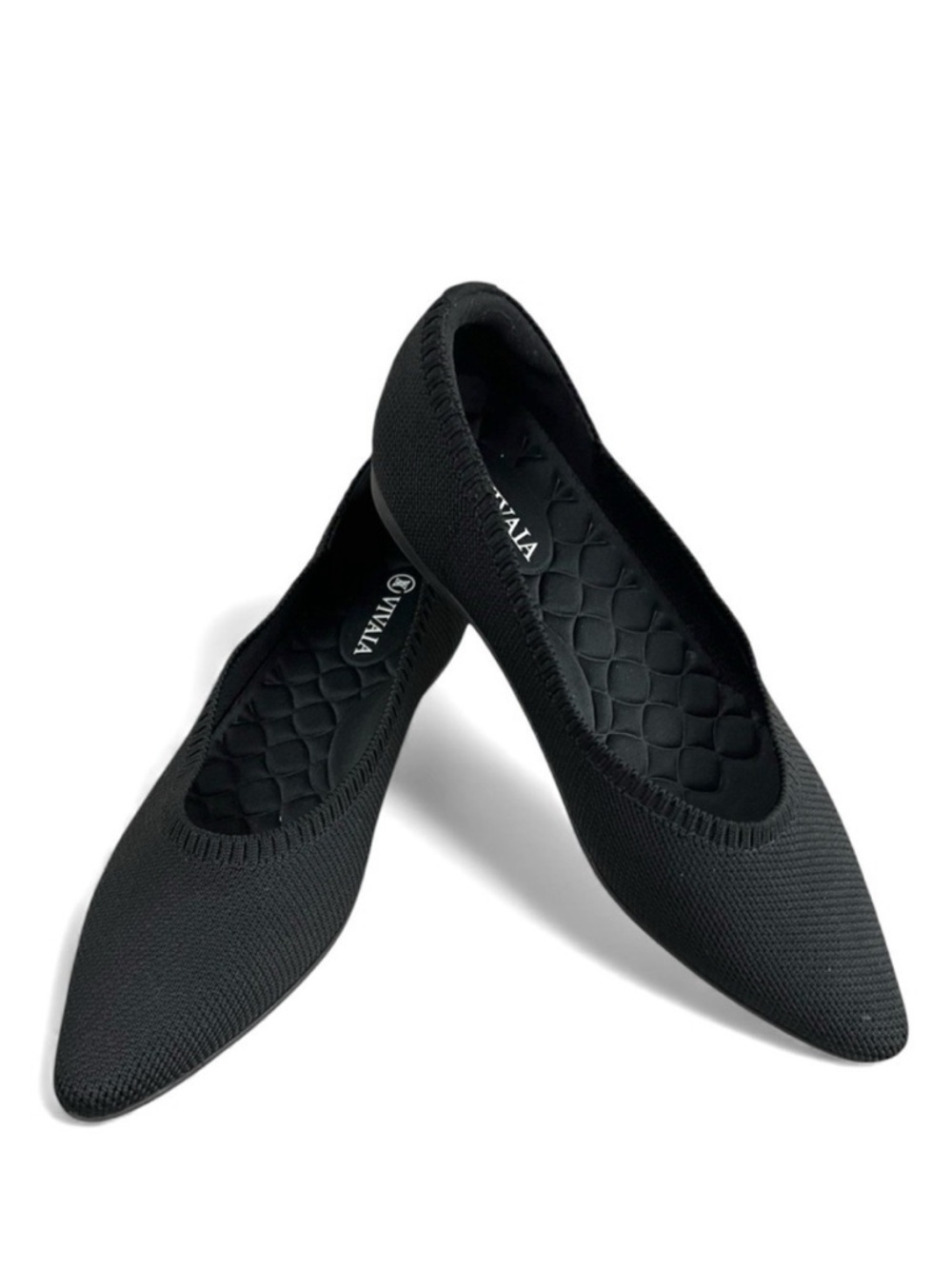 MAKE AN OFFER - VIVAIA Aria Pointed Toe Knit Ballet Flat 37